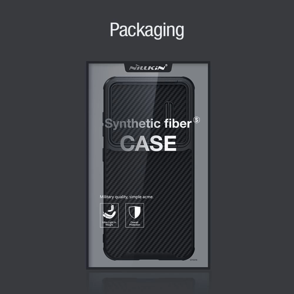 Samsung Galaxy S23 Plus dėklas Juoda NILLKIN SYNTHETIC FIBER S
