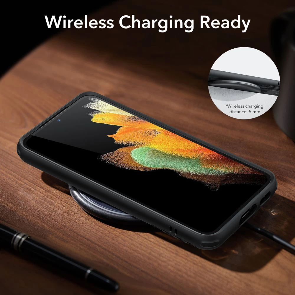 Samsung Galaxy S23 Plus dėklas Juoda ESR AIR SHIELD BOOST
