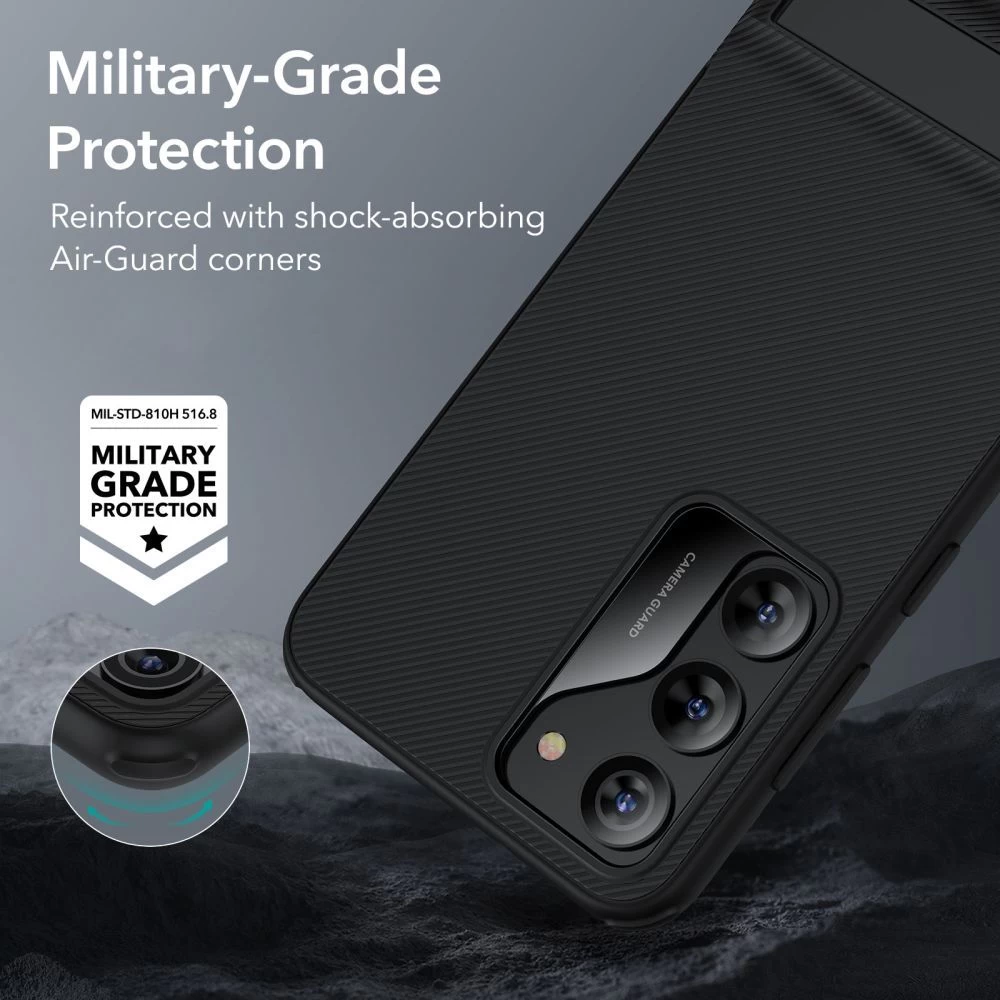Samsung Galaxy S23 Plus dėklas Juoda ESR AIR SHIELD BOOST