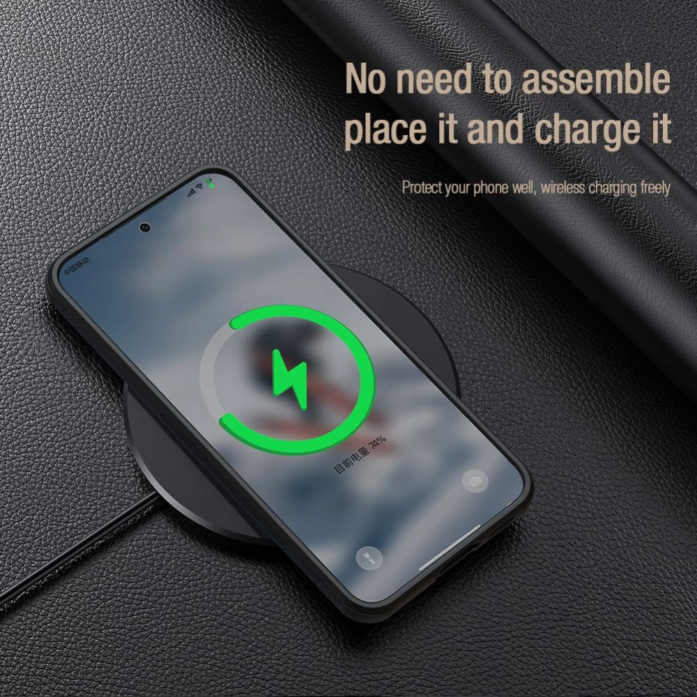 Samsung Galaxy S23 Plus dėklas Juoda NILLKIN CAMSHIELD S LEATHER