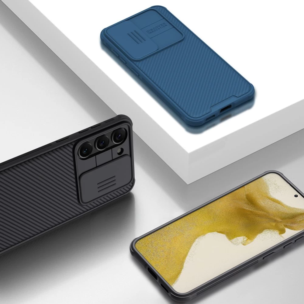 Samsung Galaxy S23 Plus dėklas Juoda NILLKIN CAMSHIELD PRO