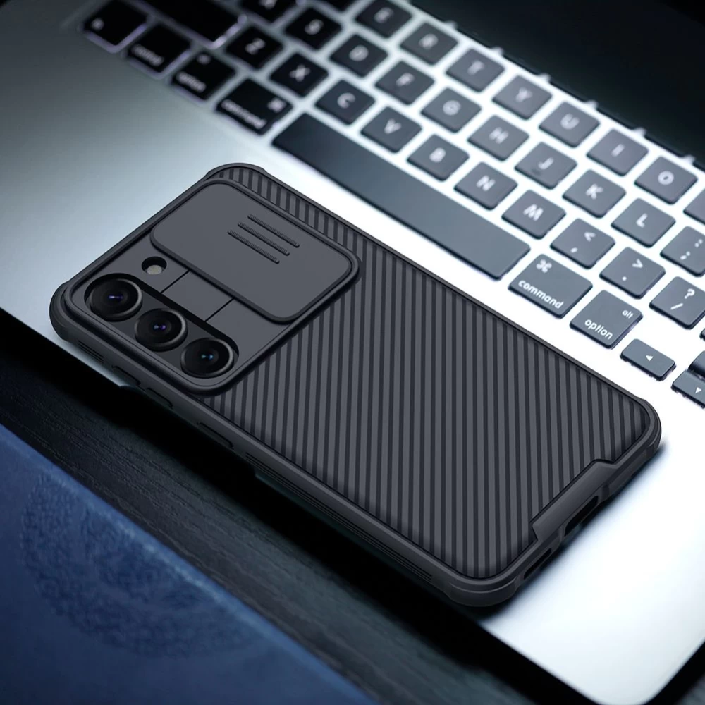 Samsung Galaxy S23 Plus dėklas Juoda NILLKIN CAMSHIELD PRO