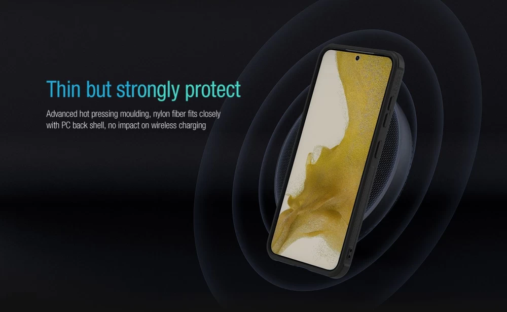 Samsung Galaxy S23 Plus dėklas Juoda NILLKIN TEXTURED S