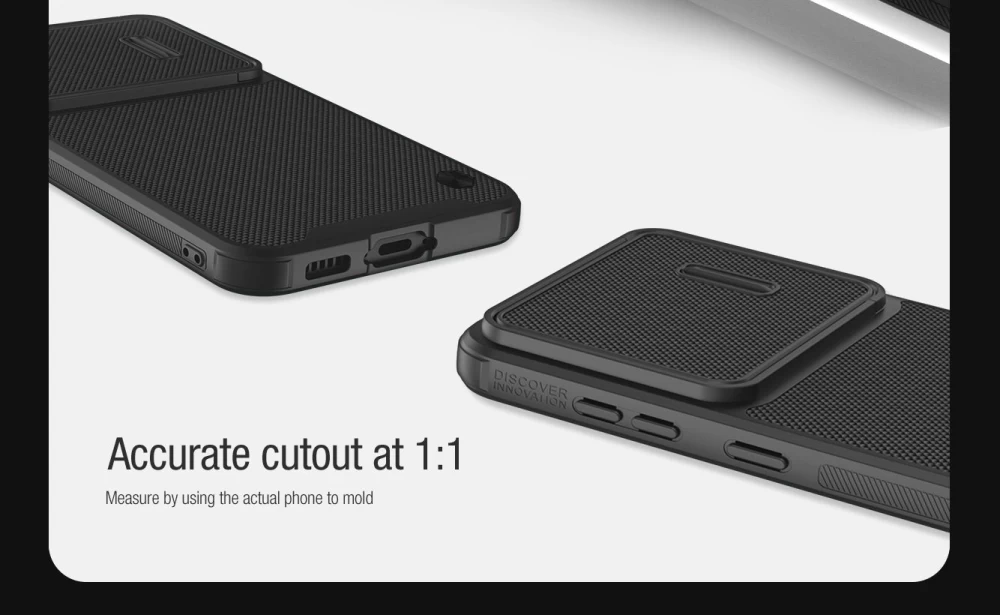 Samsung Galaxy S23 Plus dėklas Juoda NILLKIN TEXTURED S