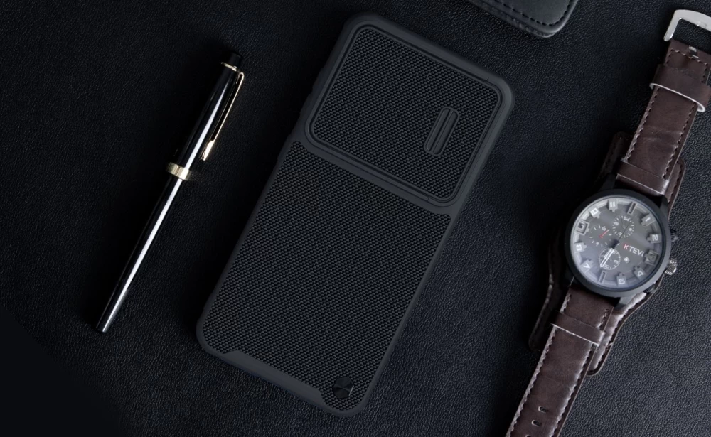 Samsung Galaxy S23 Plus dėklas Juoda NILLKIN TEXTURED S