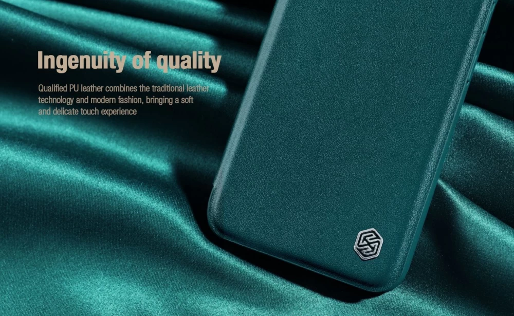 Samsung Galaxy S23 Plus fodral svart NILLKIN QIN PRO LEATHER (PLAIN)