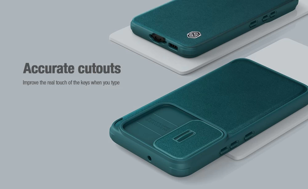 Samsung Galaxy S23 Plus fodral svart NILLKIN QIN PRO LEATHER (PLAIN)
