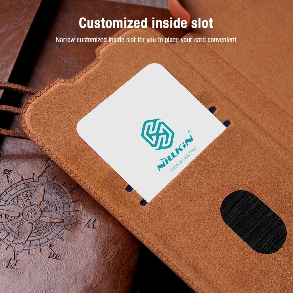 Samsung Galaxy S23 Plus dėklas Juoda NILLKIN QIN PRO LEATHER