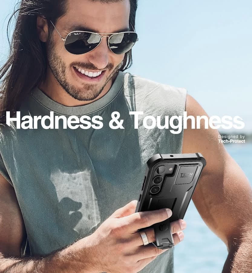 Samsung Galaxy S23 Plus dėklas Juoda TECH-PROTECT KEVLAR PRO