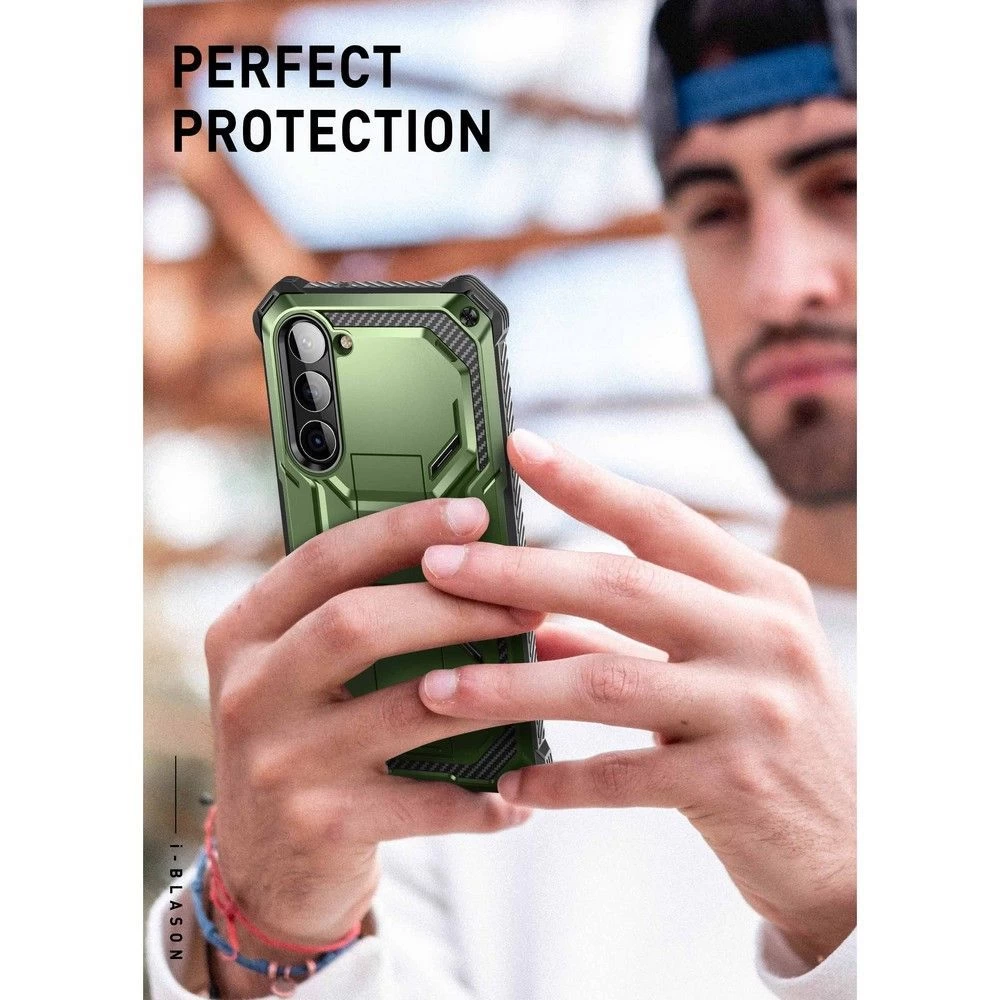 Samsung Galaxy S23 Plus dėklas žalia SUPCASE IBLSN ARMORBOX 2-SET