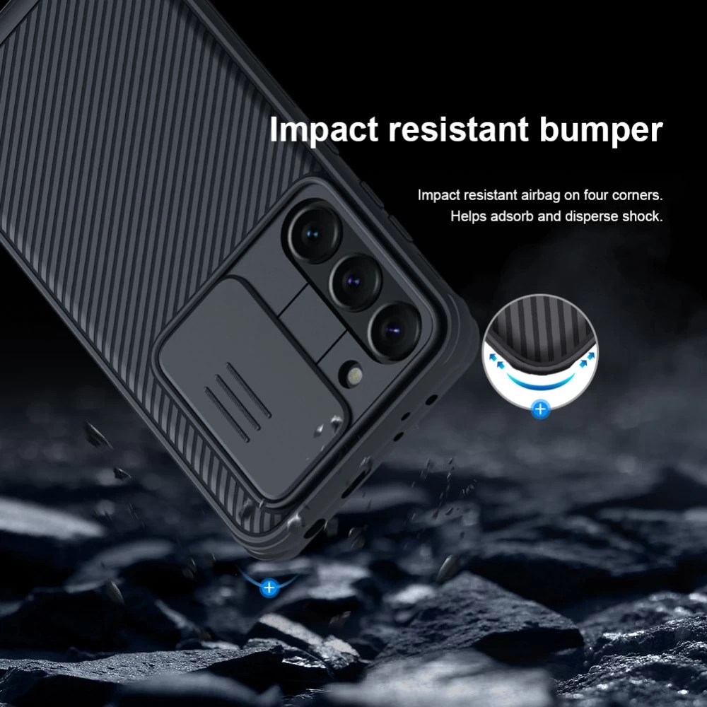 Samsung Galaxy S23 Plus dėklas žalia NILLKIN CAMSHIELD PRO