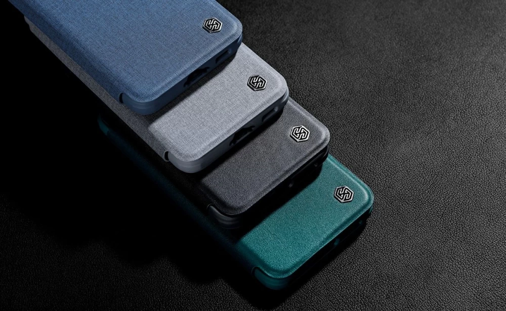 Samsung Galaxy S23 Plus dėklas mėlyna NILLKIN QIN PRO LEATHER (CLOTH)