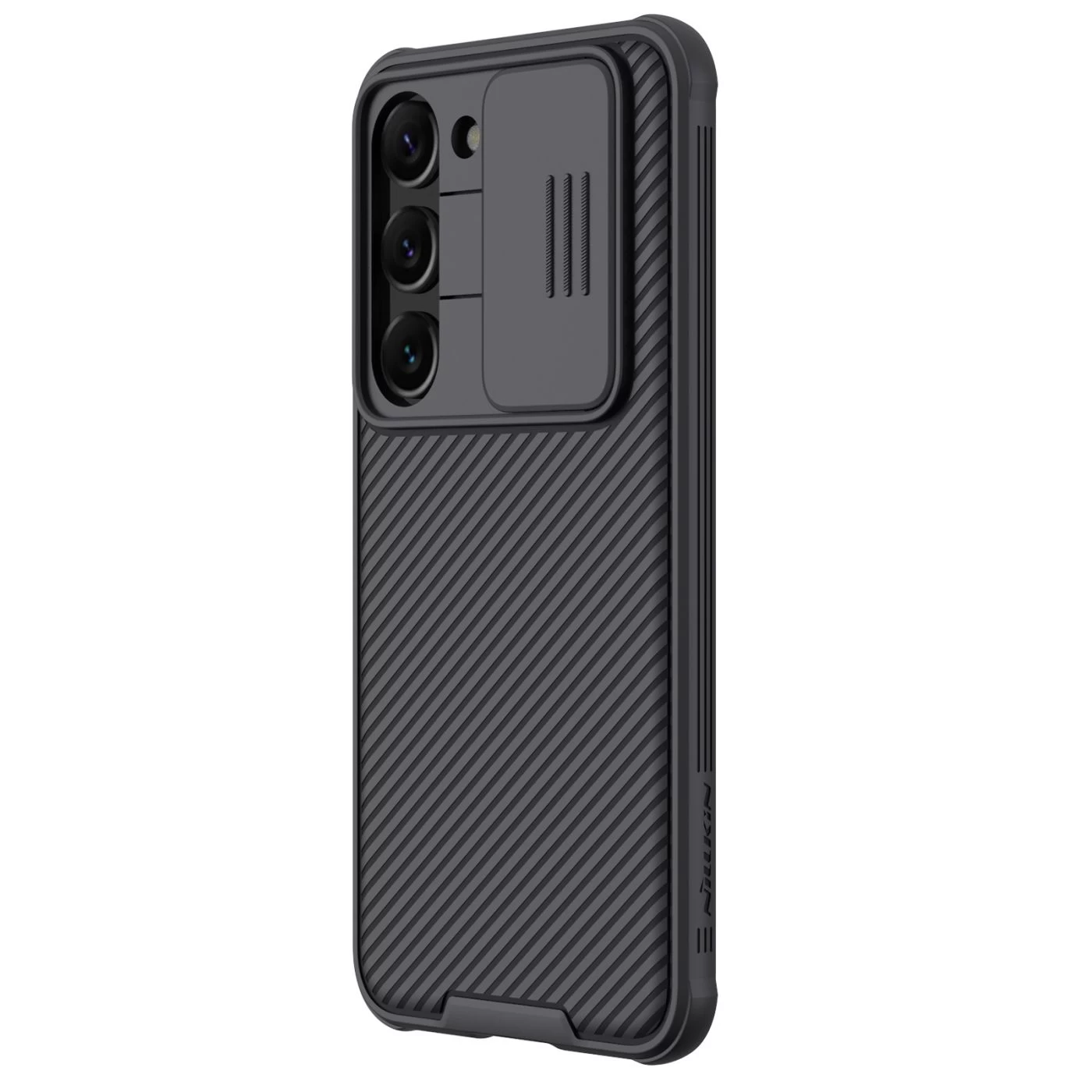 Samsung Galaxy S23 Plus dėklas Juoda NILLKIN CAMSHIELD PRO