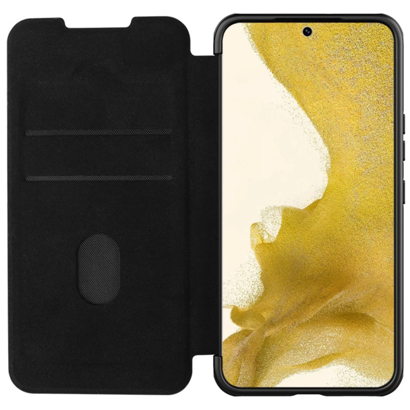 Samsung Galaxy S23 Plus fodral svart NILLKIN QIN PRO LEATHER (PLAIN)