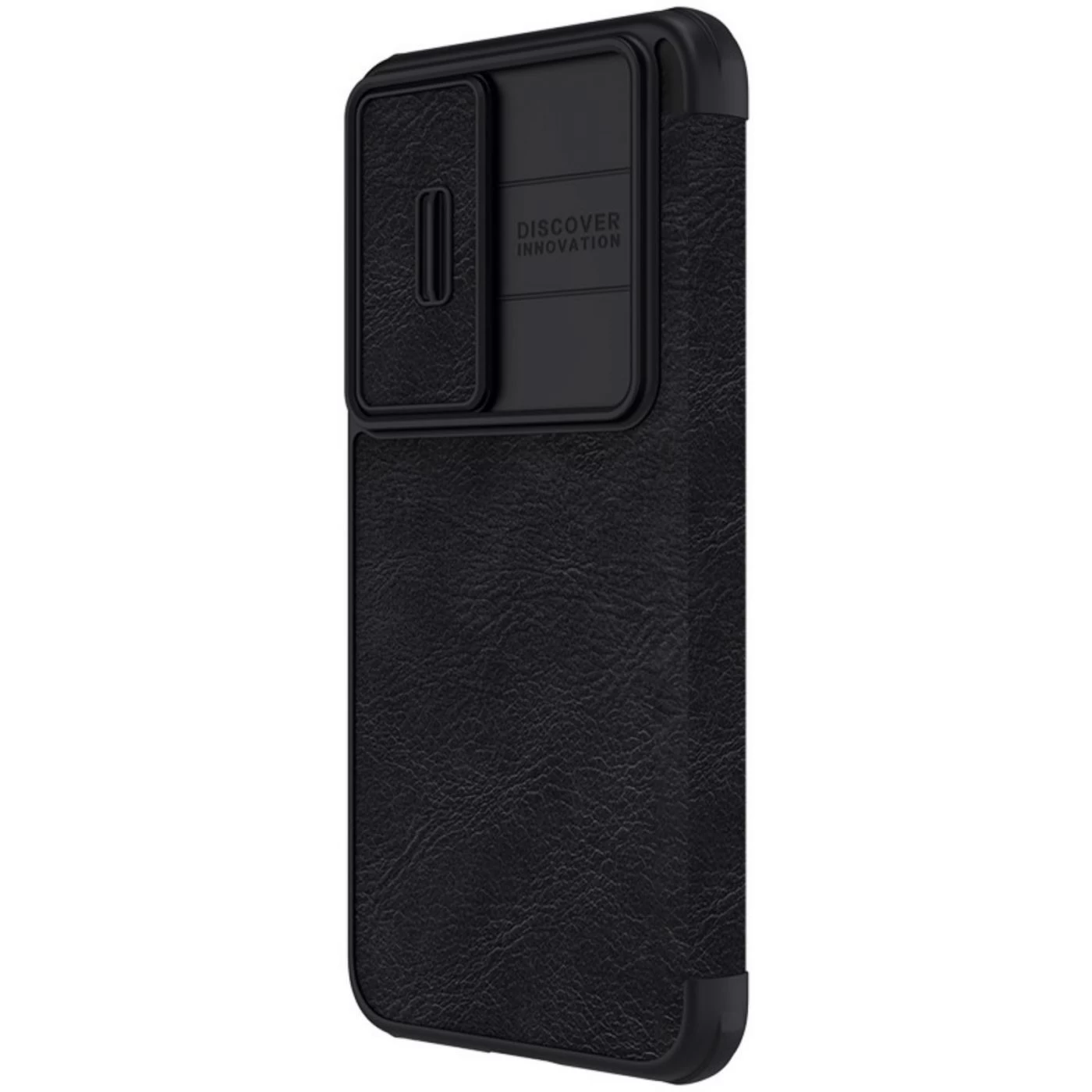 Samsung Galaxy S23 Plus dėklas Juoda NILLKIN QIN PRO LEATHER