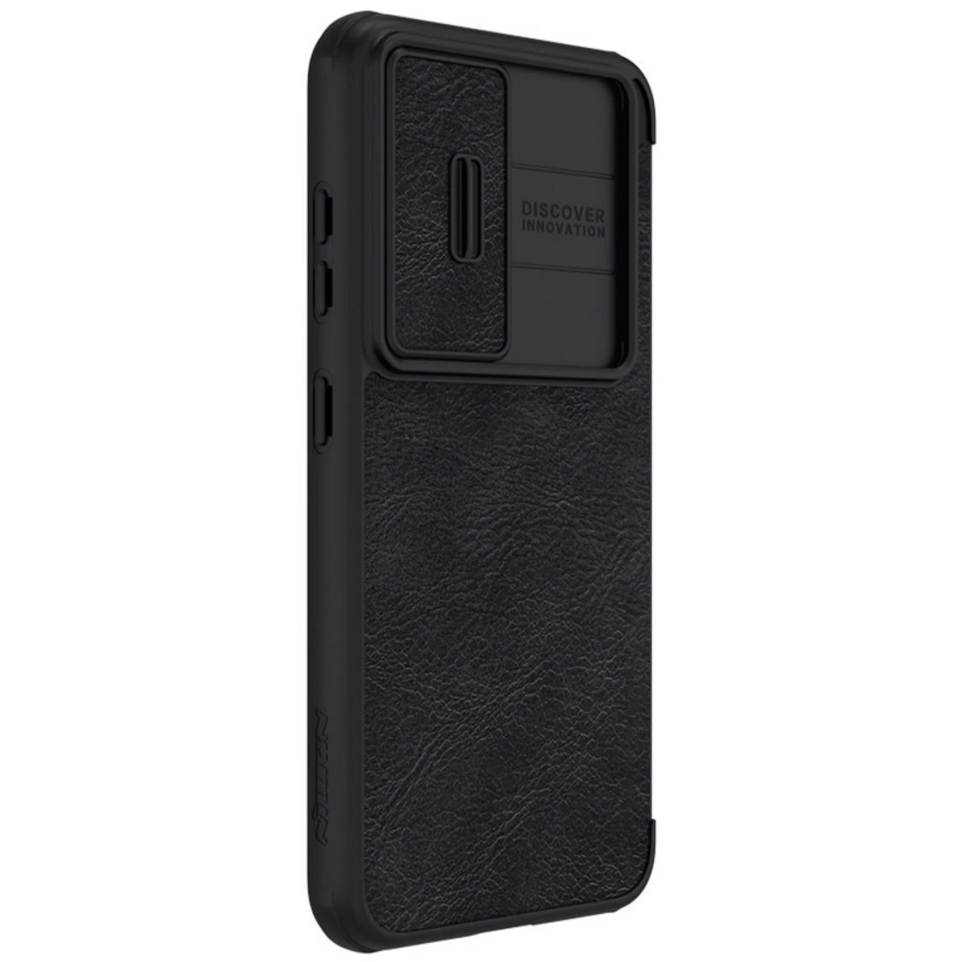 Samsung Galaxy S23 Plus dėklas Juoda NILLKIN QIN PRO LEATHER