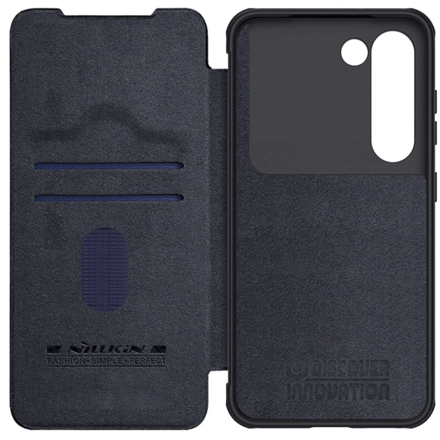 Samsung Galaxy S23 Plus dėklas Juoda NILLKIN QIN PRO LEATHER