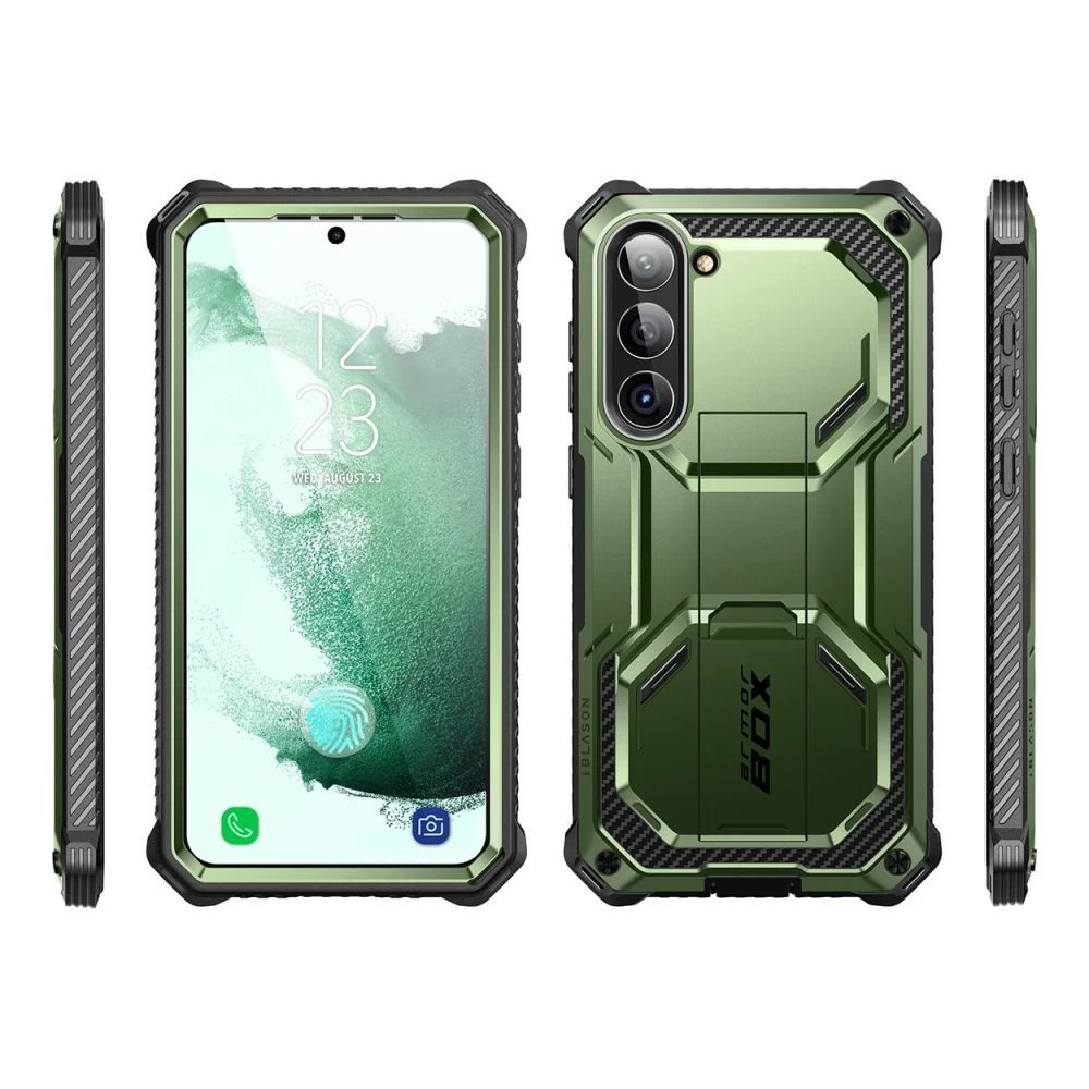 Samsung Galaxy S23 Plus dėklas žalia SUPCASE IBLSN ARMORBOX 2-SET