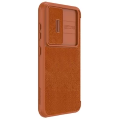 Samsung Galaxy S23 Plus dėklas rudas NILLKIN QIN PRO LEATHER