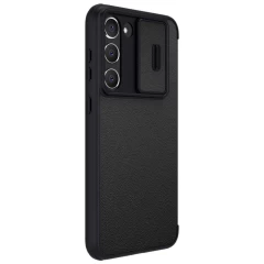 Samsung Galaxy S23 Plus fodral svart NILLKIN QIN PRO LEATHER (PLAIN)