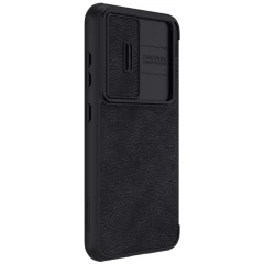 Samsung Galaxy S23 Plus dėklas Juoda NILLKIN QIN PRO LEATHER