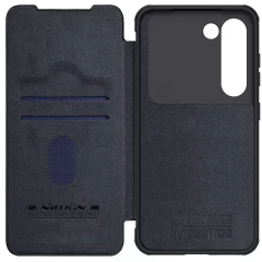 Samsung Galaxy S23 Plus dėklas Juoda NILLKIN QIN PRO LEATHER