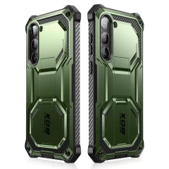 Samsung Galaxy S23 Plus dėklas žalia SUPCASE IBLSN ARMORBOX 2-SET
