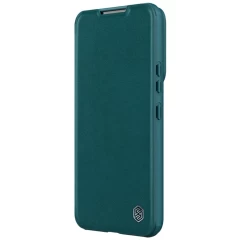 Samsung Galaxy S23 Plus dėklas žalia NILLKIN QIN PRO LEATHER (PLAIN)