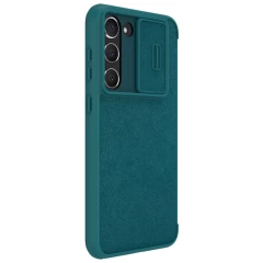 Samsung Galaxy S23 Plus dėklas žalia NILLKIN QIN PRO LEATHER (PLAIN)