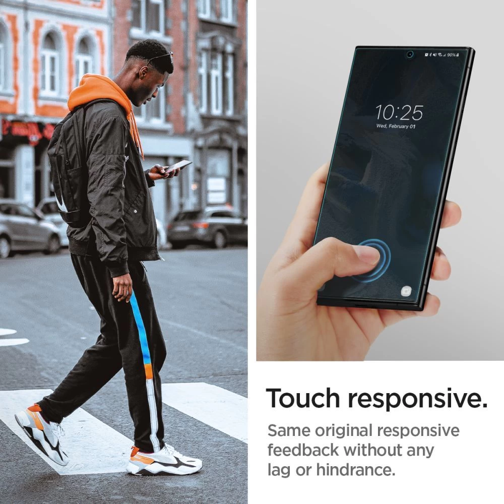 Samsung Galaxy S23 Ultra apsauginis stiklas  SPIGEN NEO FLEX 2-PACK ULTRA