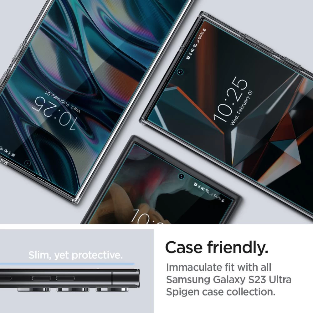 Samsung Galaxy S23 Ultra apsauginis stiklas  SPIGEN NEO FLEX 2-PACK ULTRA