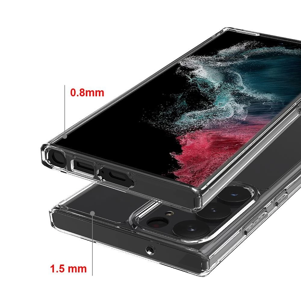 Samsung Galaxy S23 Ultra чехол прозрачный TECH-PROTECT FLEXAIR HYBRID