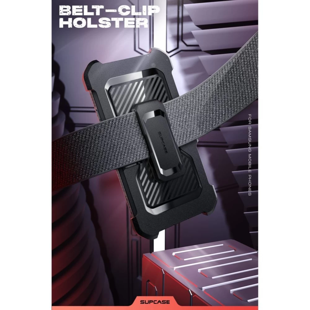 Samsung Galaxy S23 Ultra dėklas Juoda SUPCASE UNICORN BEETLE PRO 2-SET