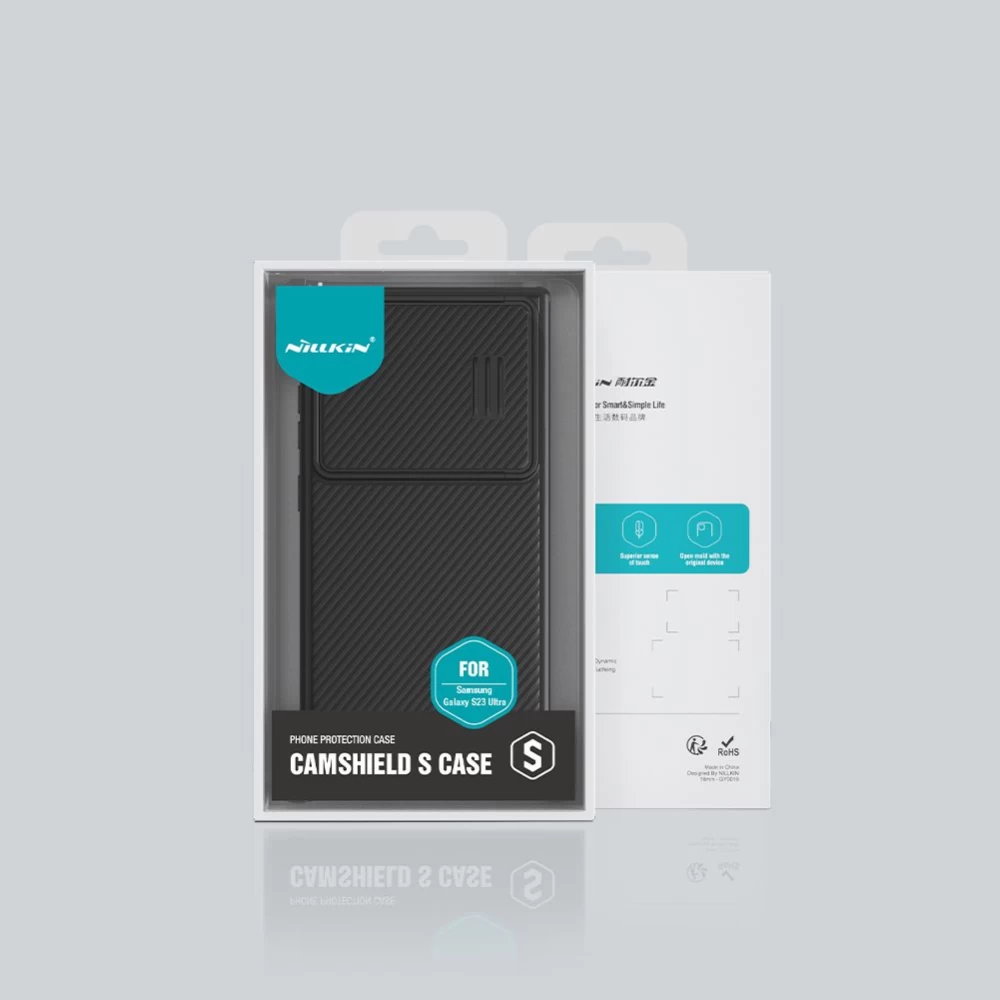 Samsung Galaxy S23 Ultra dėklas mėlyna NILLKIN CAMSHIELD S