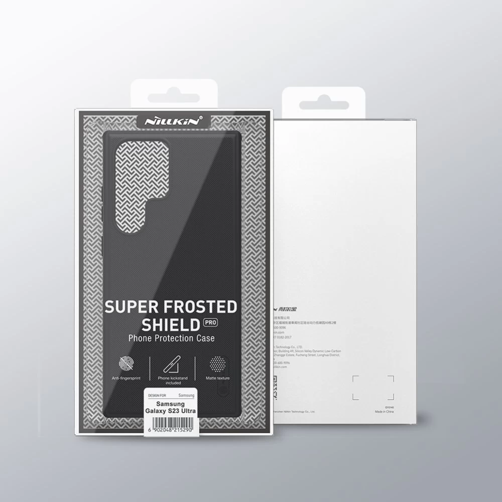 Samsung Galaxy S23 Ultra dėklas mėlyna NILLKIN SUPER FROSTED SHIELD PRO