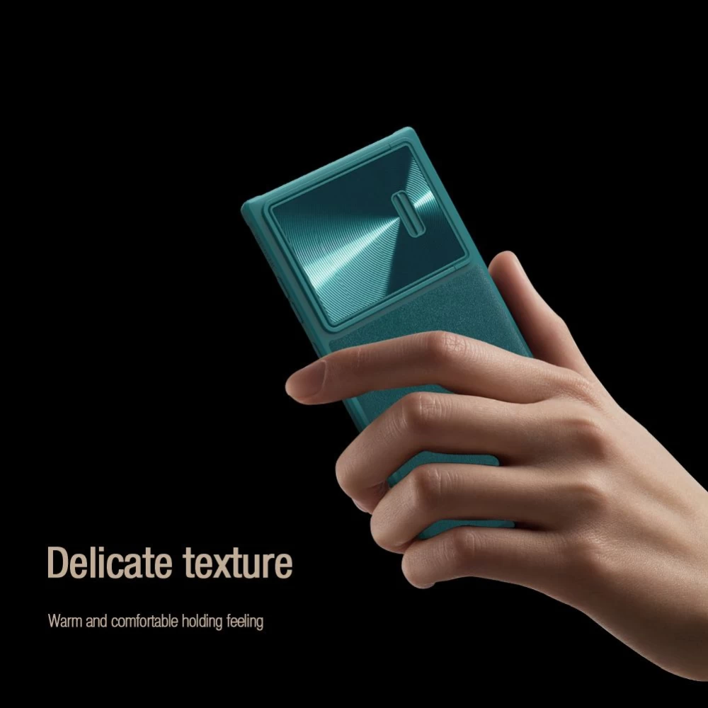 Samsung Galaxy S23 Ultra dėklas mėlyna NILLKIN CAMSHIELD S LEATHER