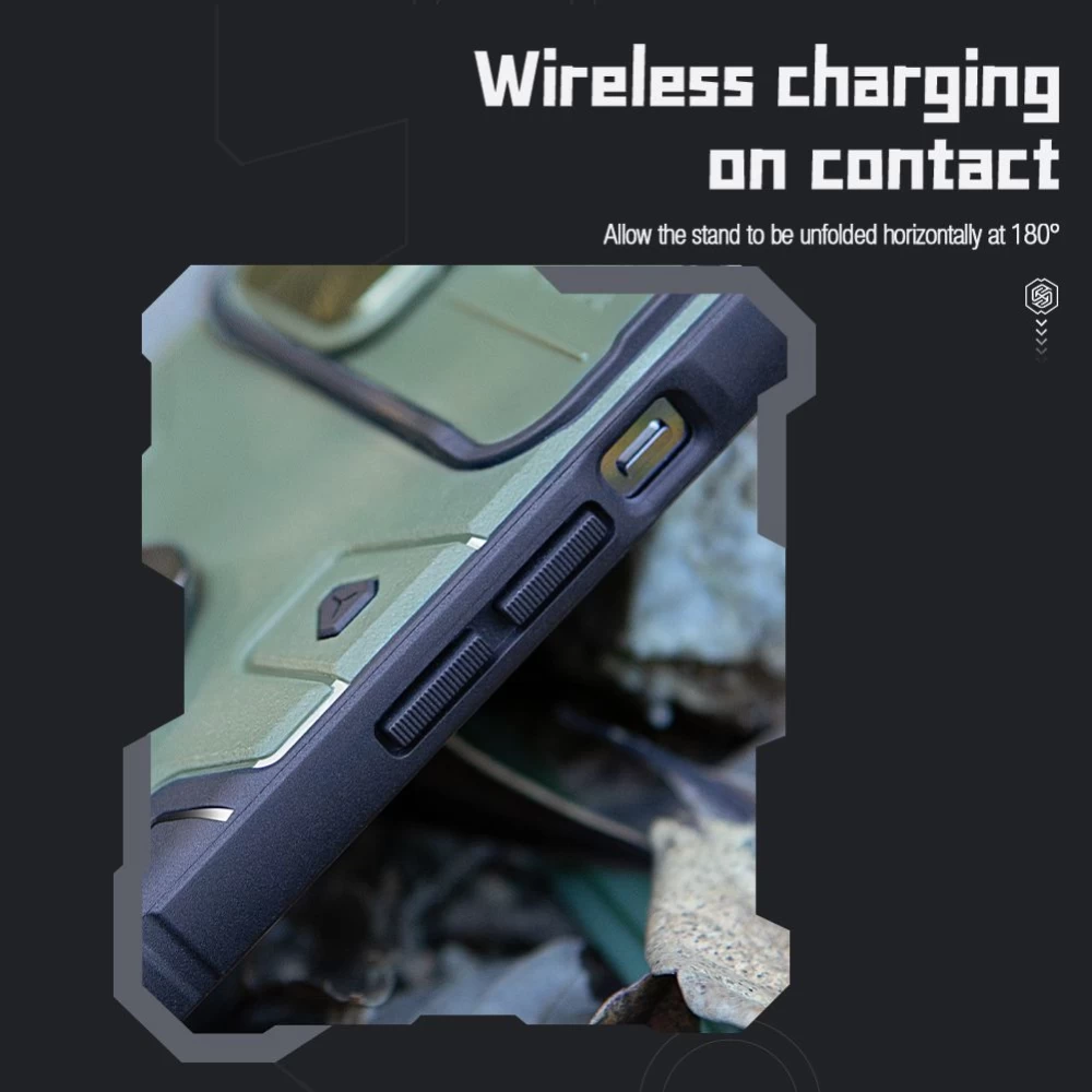 Samsung Galaxy S23 Ultra dėklas mėlyna NILLKIN CAMSHIELD ARMOR PRO