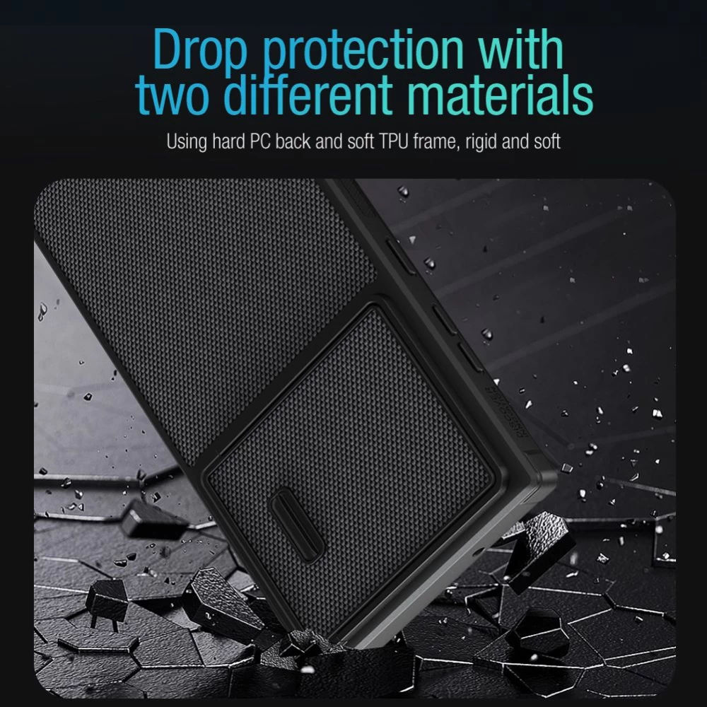 Samsung Galaxy S23 Ultra dėklas mėlyna NILLKIN TEXTURED S