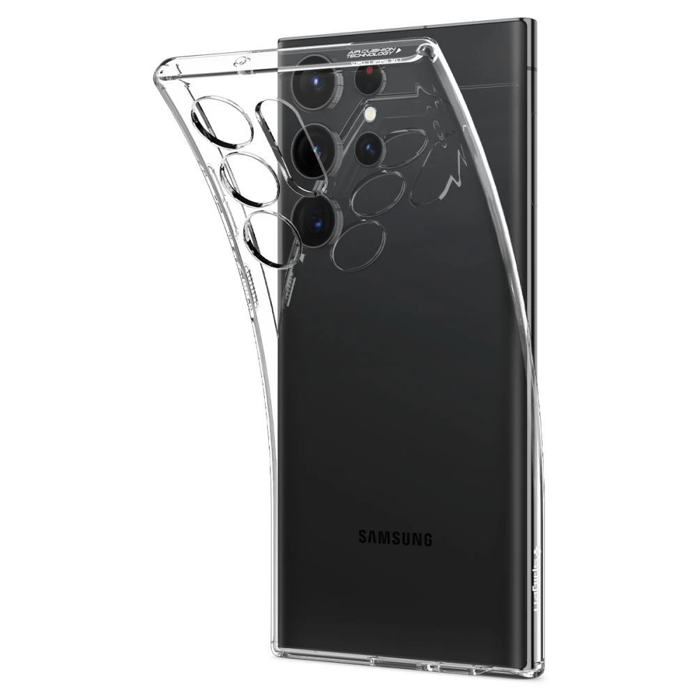 Samsung Galaxy S23 Ultra dėklas skaidrus SPIGEN LIQUID CRYSTAL