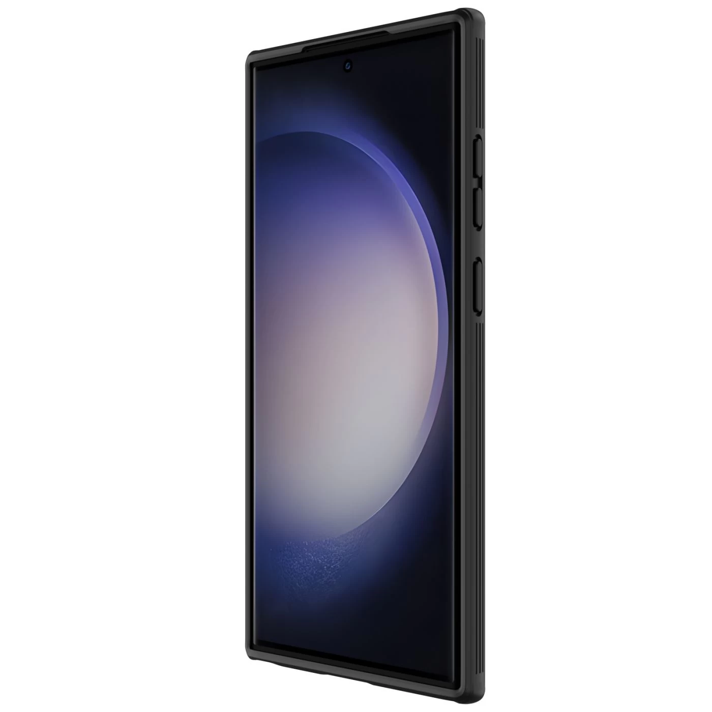 Samsung Galaxy S23 Ultra dėklas Juoda NILLKIN CAMSHIELD S