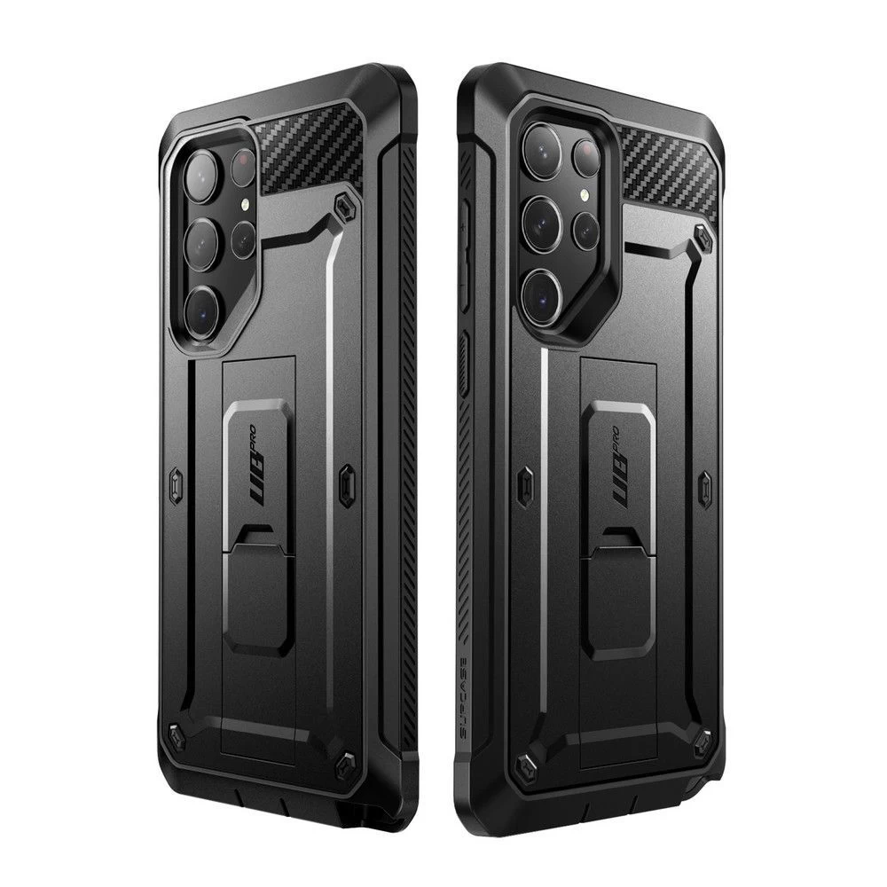 Samsung Galaxy S23 Ultra dėklas Juoda SUPCASE UNICORN BEETLE PRO 2-SET