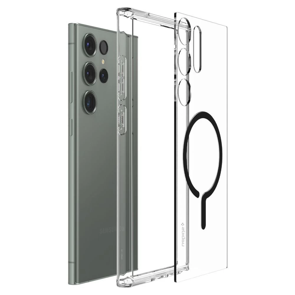 Samsung Galaxy S23 Ultra case black SPIGEN ULTRA HYBRID ONETAP RING MAGSAFE