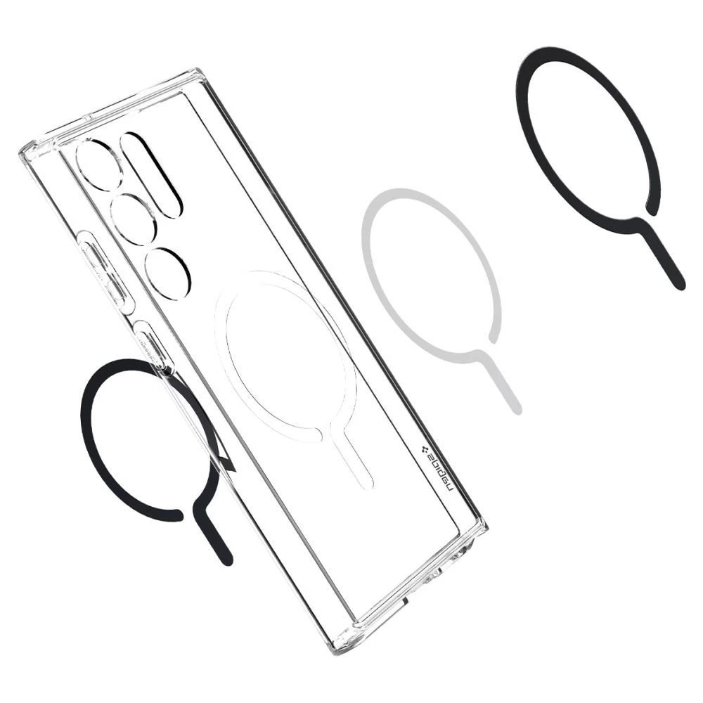 Samsung Galaxy S23 Ultra case black SPIGEN ULTRA HYBRID ONETAP RING MAGSAFE