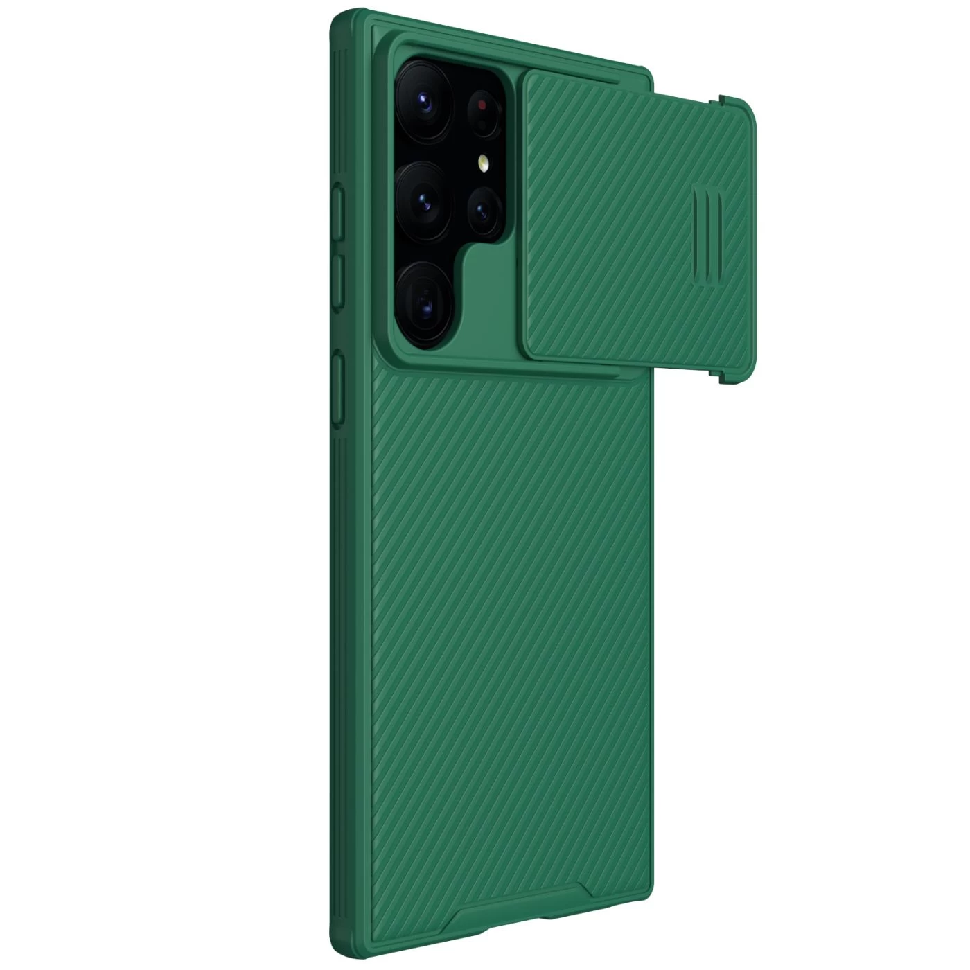 Samsung Galaxy S23 Ultra dėklas žalia NILLKIN CAMSHIELD S