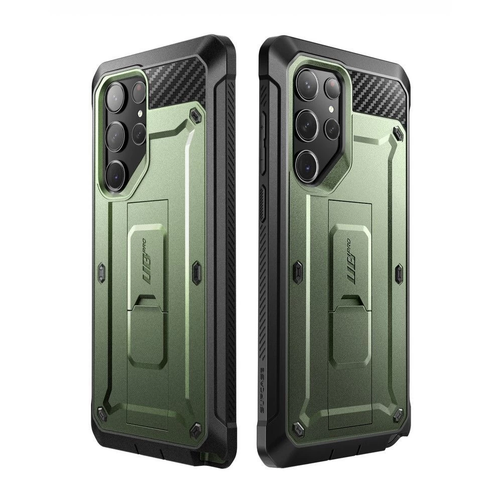 Samsung Galaxy S23 Ultra dėklas žalia SUPCASE UNICORN BEETLE PRO