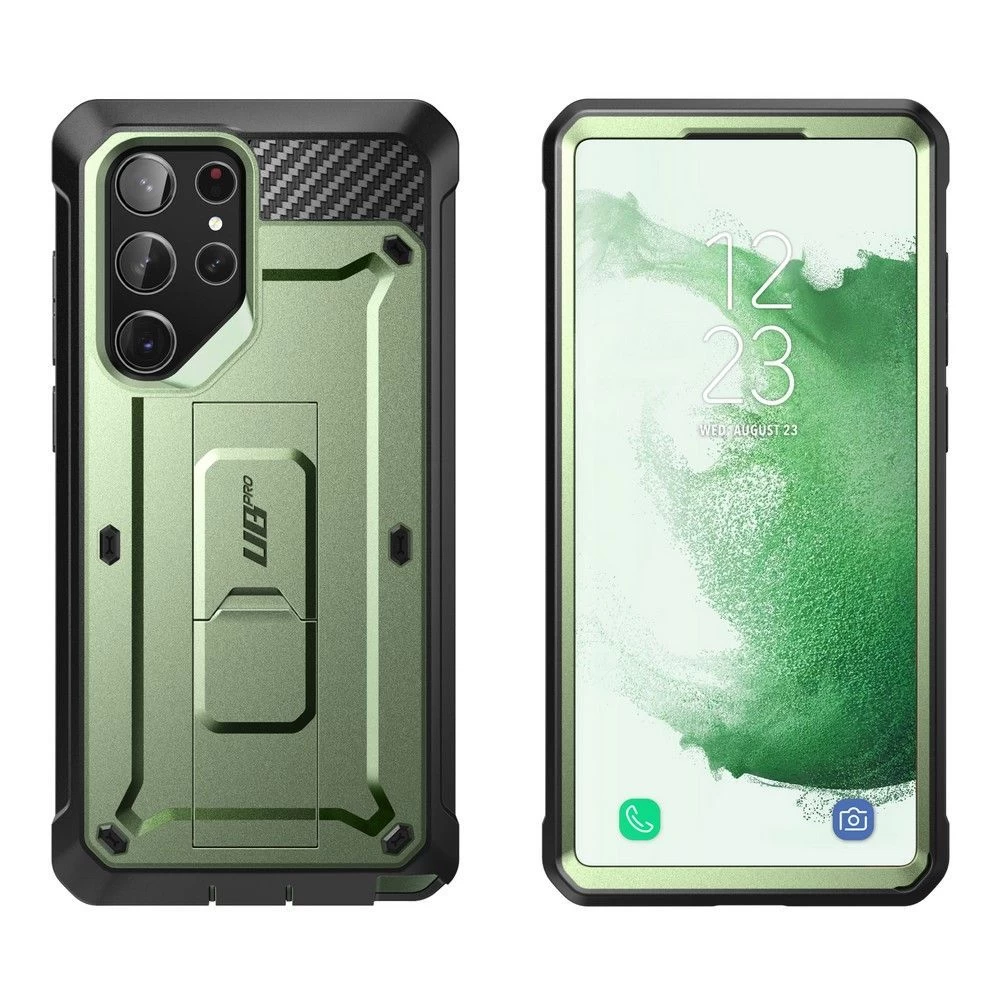 Samsung Galaxy S23 Ultra dėklas žalia SUPCASE UNICORN BEETLE PRO