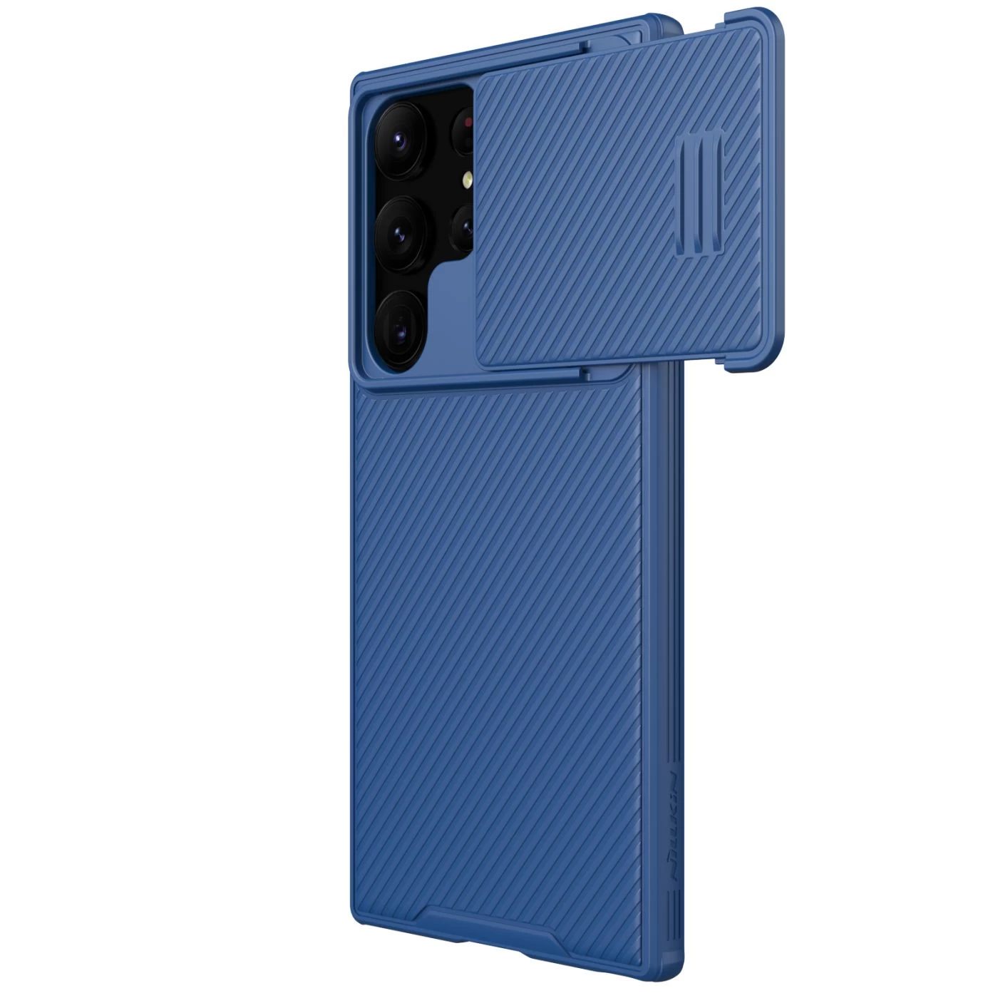 Samsung Galaxy S23 Ultra dėklas mėlyna NILLKIN CAMSHIELD S