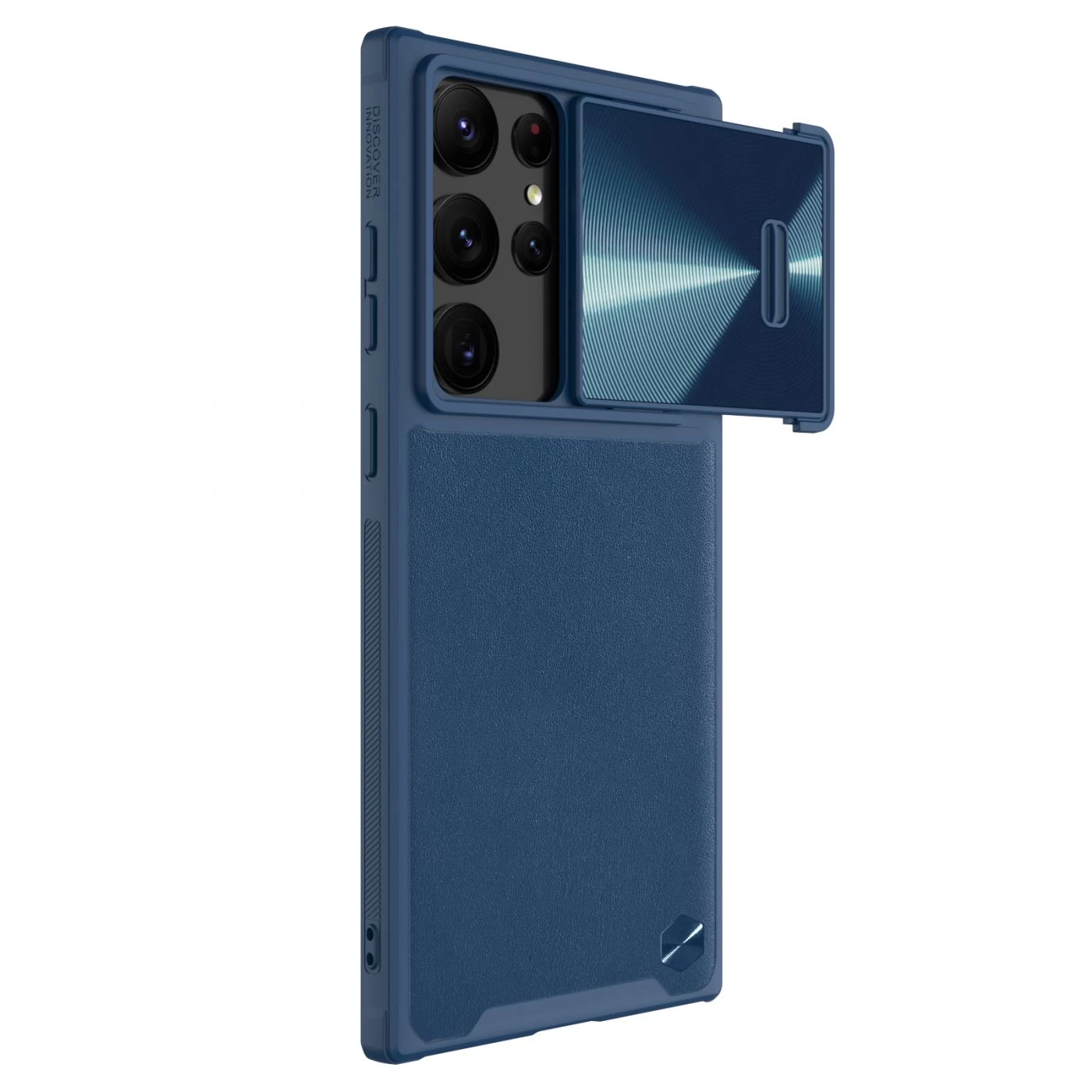 Samsung Galaxy S23 Ultra dėklas mėlyna NILLKIN CAMSHIELD S LEATHER