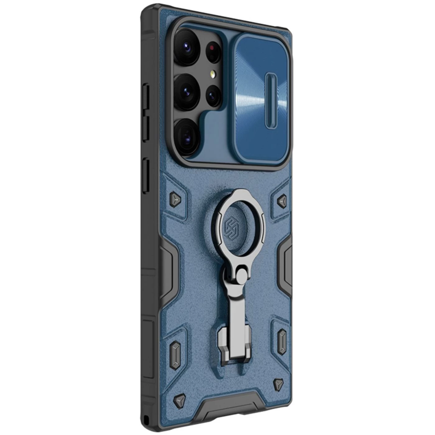 Samsung Galaxy S23 Ultra dėklas mėlyna NILLKIN CAMSHIELD ARMOR PRO