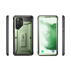 Samsung Galaxy S23 Ultra dėklas žalia SUPCASE UNICORN BEETLE PRO 2-SET